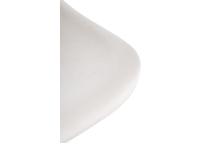 Conjunto de 2 banquetas de bar, estilo loft, veludo, creme