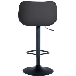 Ensemble de 2 tabourets de bar Loft en velours noir
