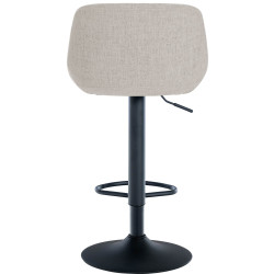 Ensemble de 2 tabourets de bar, tissu Loft, crème