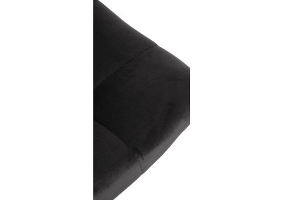 Taburete de bar Jerry, terciopelo, negro