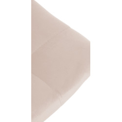 Tabouret de bar Jerry en velours noir et beige