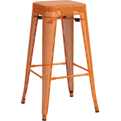 Tabouret de bar orange Fletcher