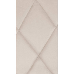 Taburete de bar Lazio de terciopelo, cromado, crema