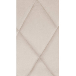 Taburete de bar Lazio de terciopelo, blanco/crema