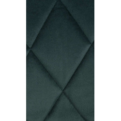 Banqueta de bar Lazio em veludo, branca/verde escuro