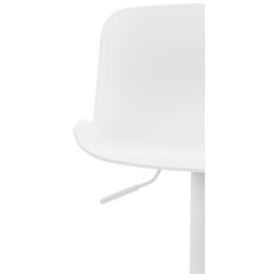 Ensemble de 4 tabourets de bar Almada blanc