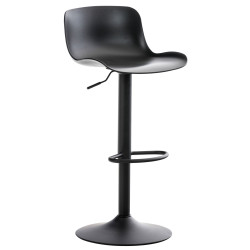 Juego de 4 taburetes de bar Almada, negros