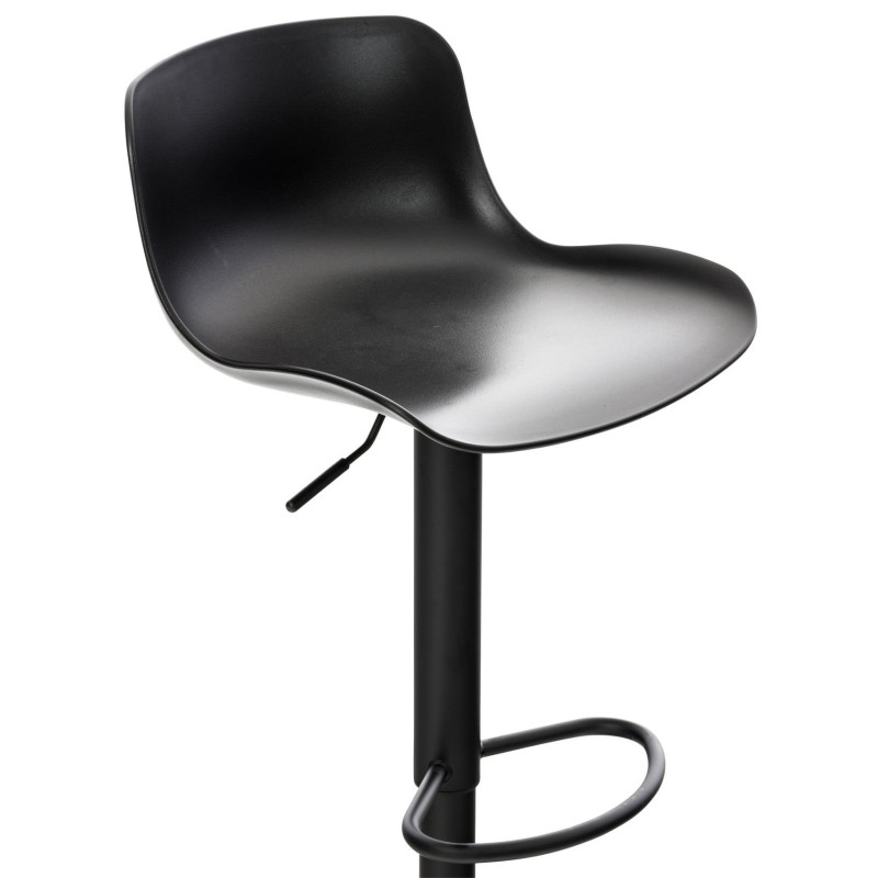 Ensemble de 4 tabourets de bar Almada noir