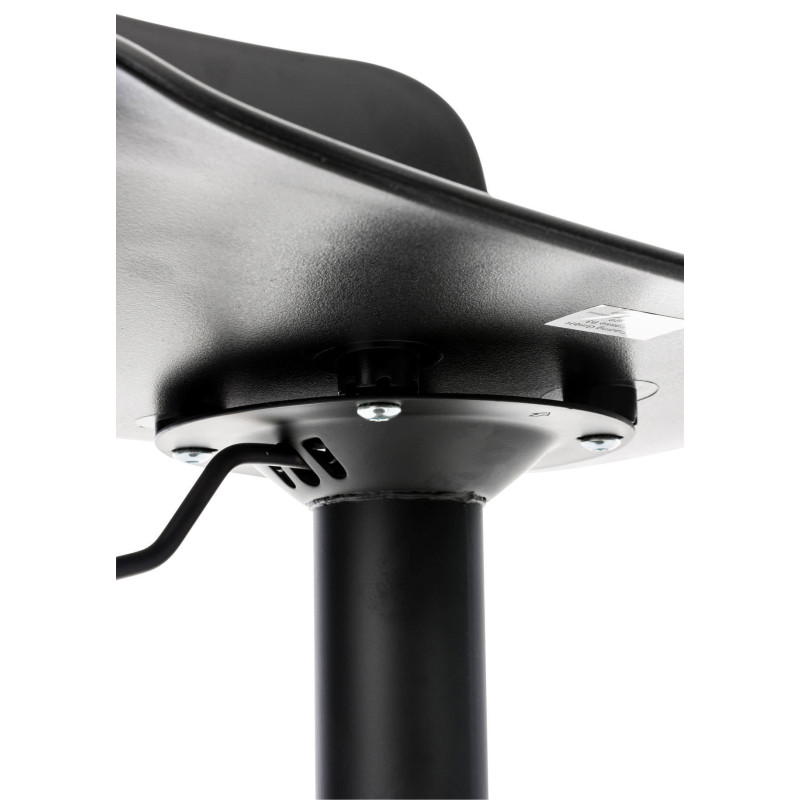 Set di 4 sgabelli da bar Almada, neri