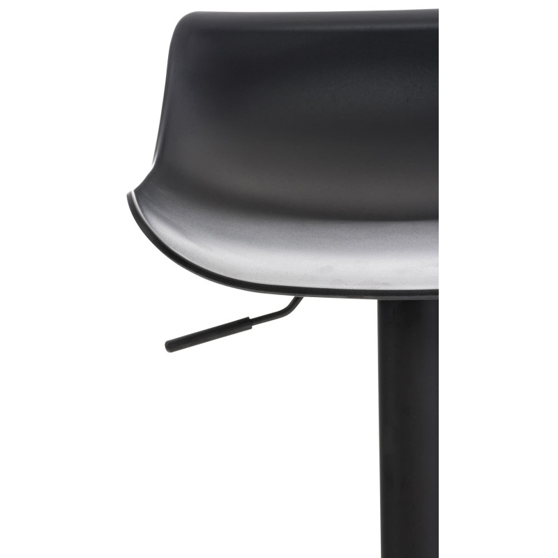 Juego de 4 taburetes de bar Aveiro, negros