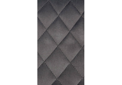 Juego de 2 taburetes de bar Minosa en terciopelo gris oscuro