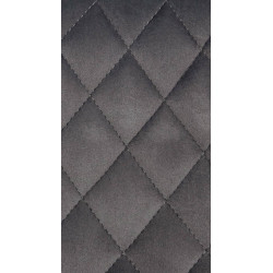 Lot de 2 tabourets de bar Minosa en velours gris foncé