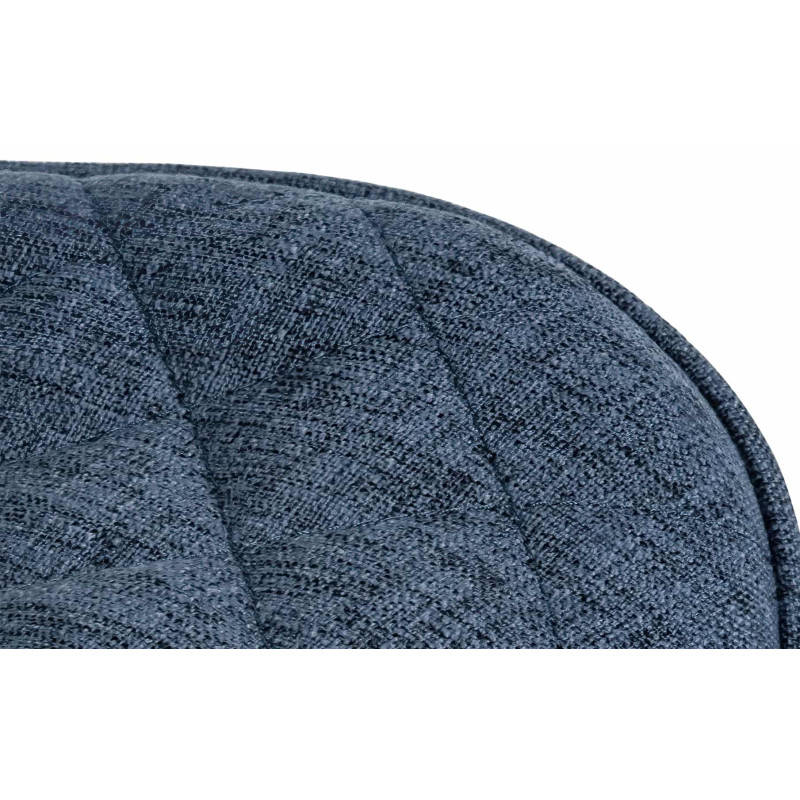 Ensemble de 2 tabourets de bar en tissu Minosa bleu