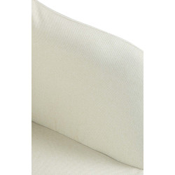 Tabouret de bar Natoma, tissu blanc crème