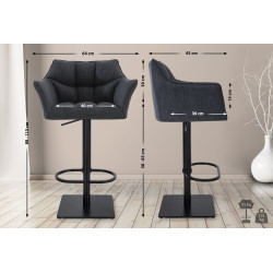 Barhocker Damaso B Stoff