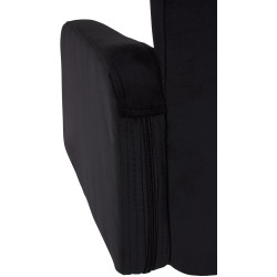 Taburete de bar de terciopelo negro de Los Ángeles