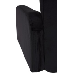 Sgabello da bar in velluto Los Angeles, bianco/nero