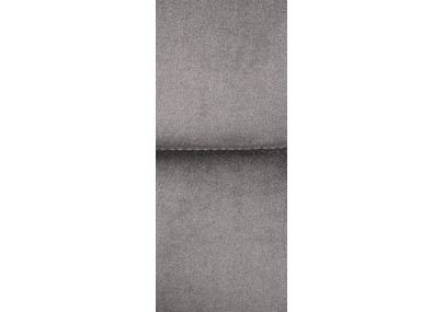 Tabouret de bar en velours Los Angeles, blanc/gris