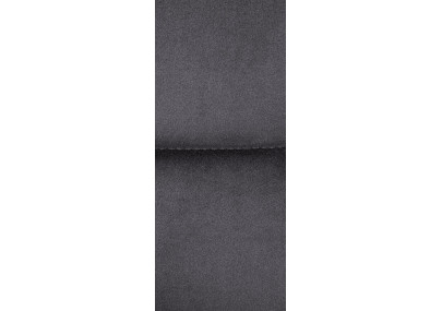 Taburete de bar Los Ángeles, terciopelo, cromo, gris oscuro