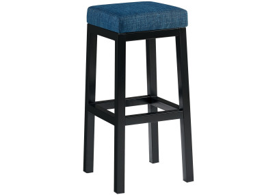 Banqueta de bar Taylor B85, em tecido, azul