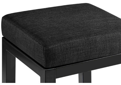 Banqueta de bar Taylor B85, tecido cinza escuro