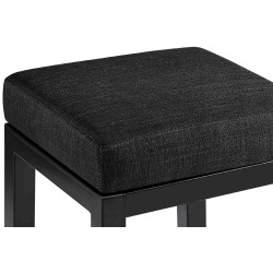 Sgabello da bar Taylor B85, tessuto grigio scuro