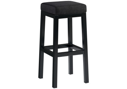 Taburete de bar Taylor B85, tapizado en tela gris oscuro