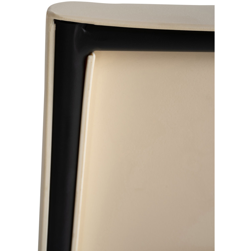 Tabouret de bar Genoa Noir crème