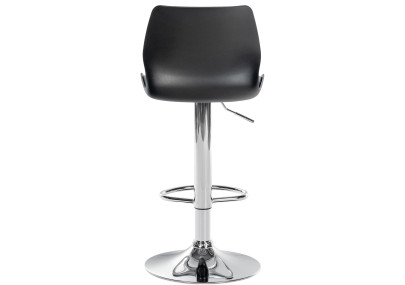 Sgabello da bar Gilbert, plastica nera