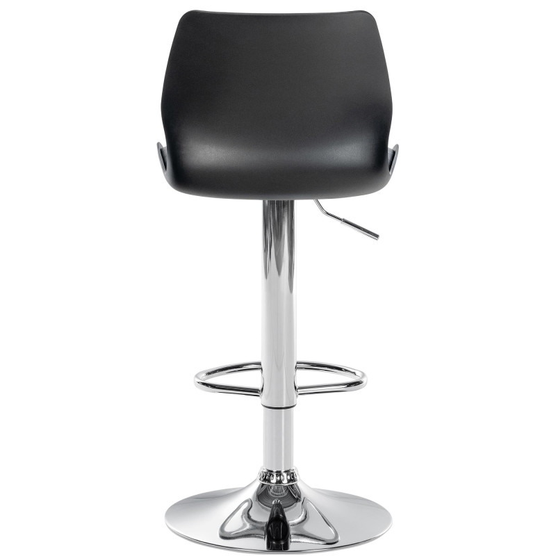 Tabouret de bar Gilbert, en plastique noir