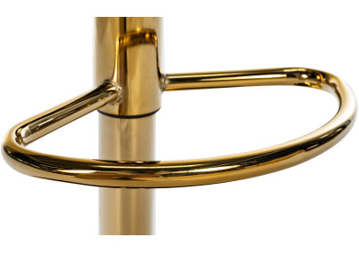 Tabouret de bar Braga Gold tissu noir