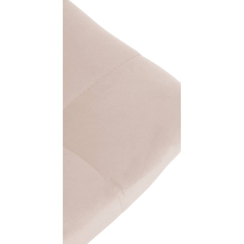 Lot de 2 tabourets de bar Jerry en velours noir beige