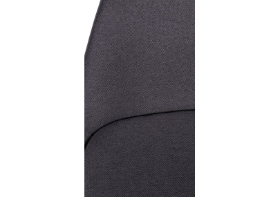 Sgabello da bar Corbin in tessuto rotondo grigio scuro naturale