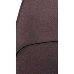 Sgabello da bar Corbin, tessuto, rotondo, marrone naturale