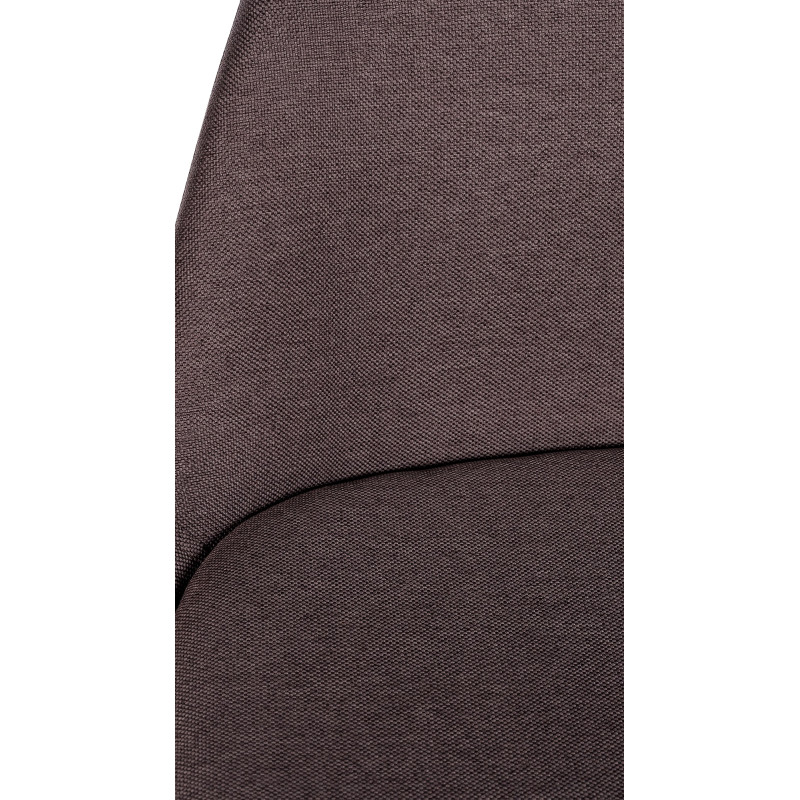 Sgabello da bar Corbin, tessuto, rotondo, marrone naturale