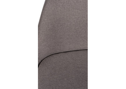 Banqueta de bar Corbin, em tecido, redonda, cor taupe natural