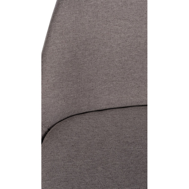 Tabouret de bar Corbin, en tissu, rond, taupe naturel