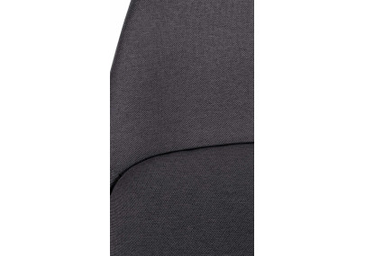 Taburete de bar Corbin de tela, cuadrado, negro, gris oscuro