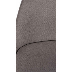 Sgabello da bar Corbin tessuto Square nero tortora