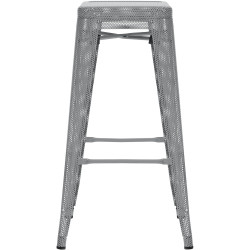 Tabouret de bar Fletcher argent