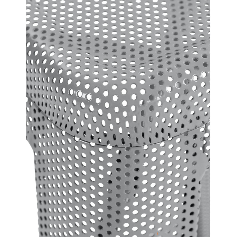 taburete de bar Fletcher plateado