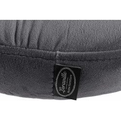 Ensemble de 2 tabourets de bar en velours Ponte, blancs gris foncé