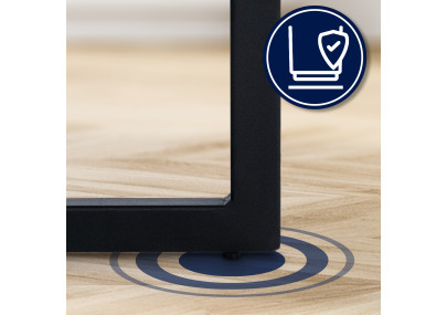 Tabouret de bar Hopewell velours B noir