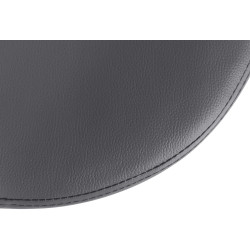 Ensemble de 2 tabourets de bar Ponte, similicuir, noir gris