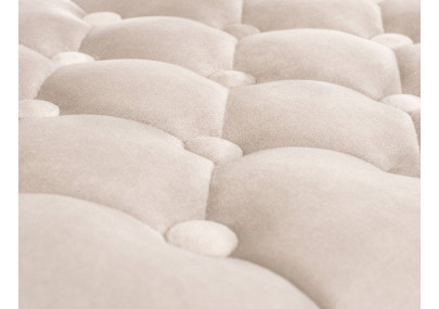 Taburete de bar Dublin Velvet, cromado, crema