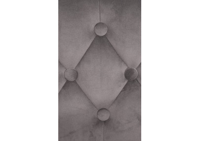 Taburete de bar Dublín, terciopelo, gris cromado