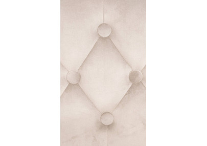 Sgabello da bar in velluto Dublin, nero e crema