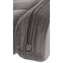 Tabouret de bar Dublin en velours noir gris