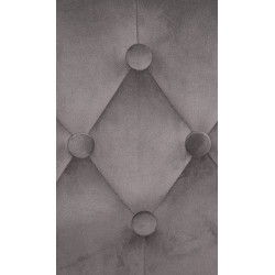 Tabouret de bar Dublin en velours noir gris