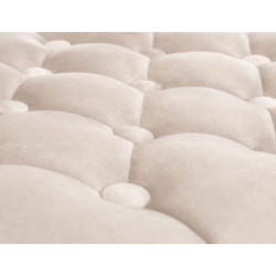 Taburete de bar Dublin Velvet, blanco/crema